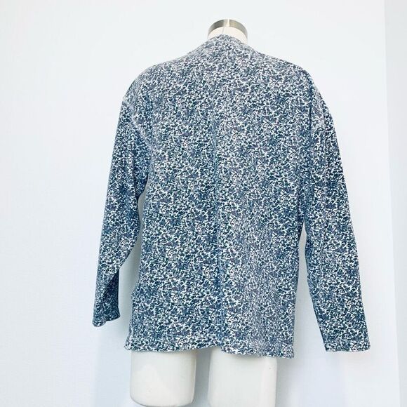 Vintage Cherokee Ditsy Floral Thermal Henley Top Shirt S Oversized - Picture 4 of 8